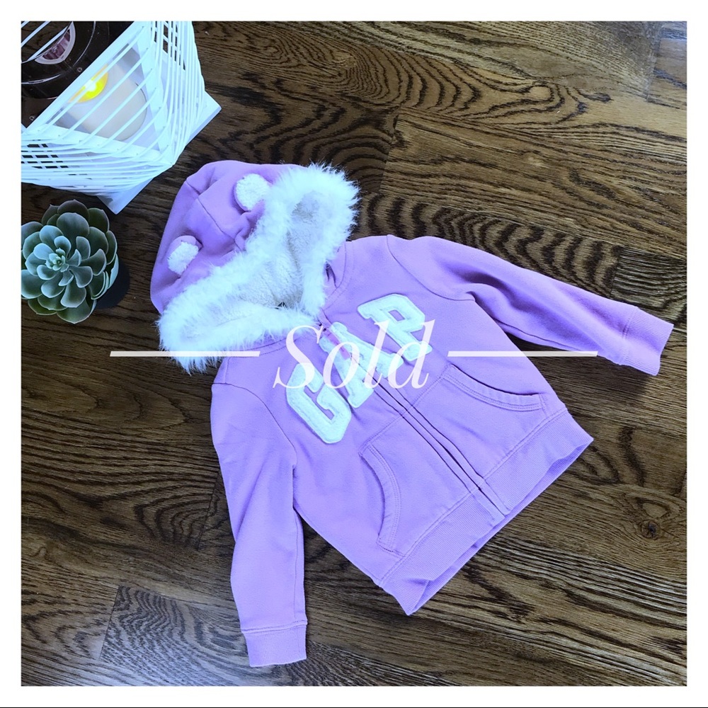 [SOLD] GAP Purple Hoodie With Thick Lining 2 Yr